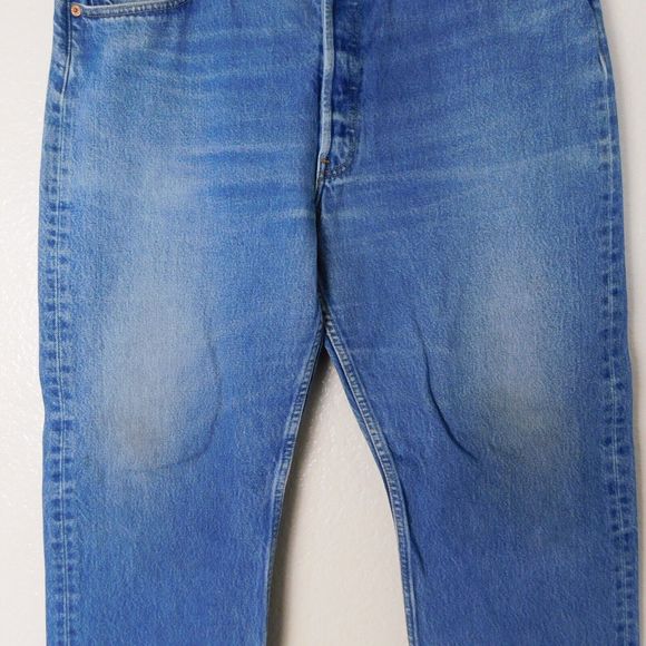 Vintage Levis 501xx 90s Jeans Size 38x30 Cotton Denim Button Fly Casual Pants - Picture 10 of 16
